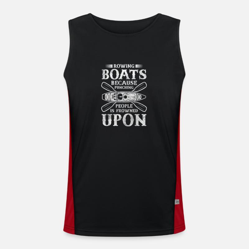 Rowing Machine Athlete Kayak Weight Training Men's Functional Contrast Tank Top 