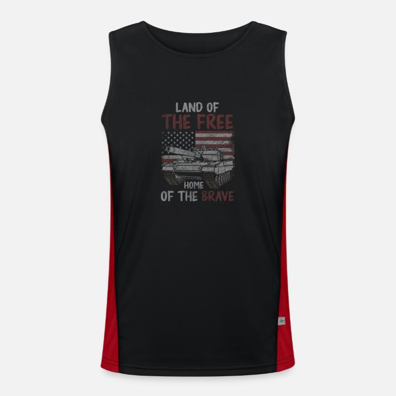 War Weapon Battle Men's Functional Contrast Tank Top 
