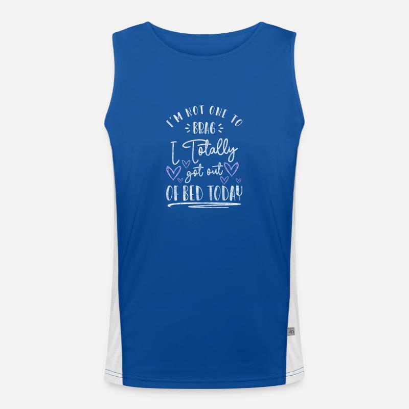 Schlaf Langschläfer Pyjama Funktionelles Kontrast-Tank Top für Männer 