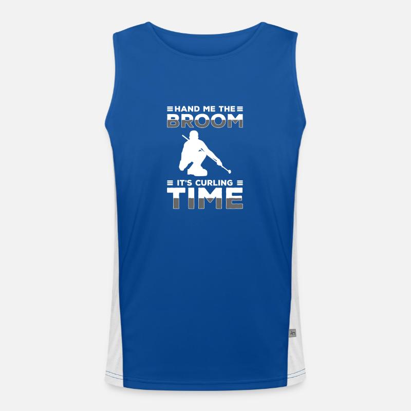 Curler Eis Curl Team Funktionelles Kontrast-Tank Top für Männer 