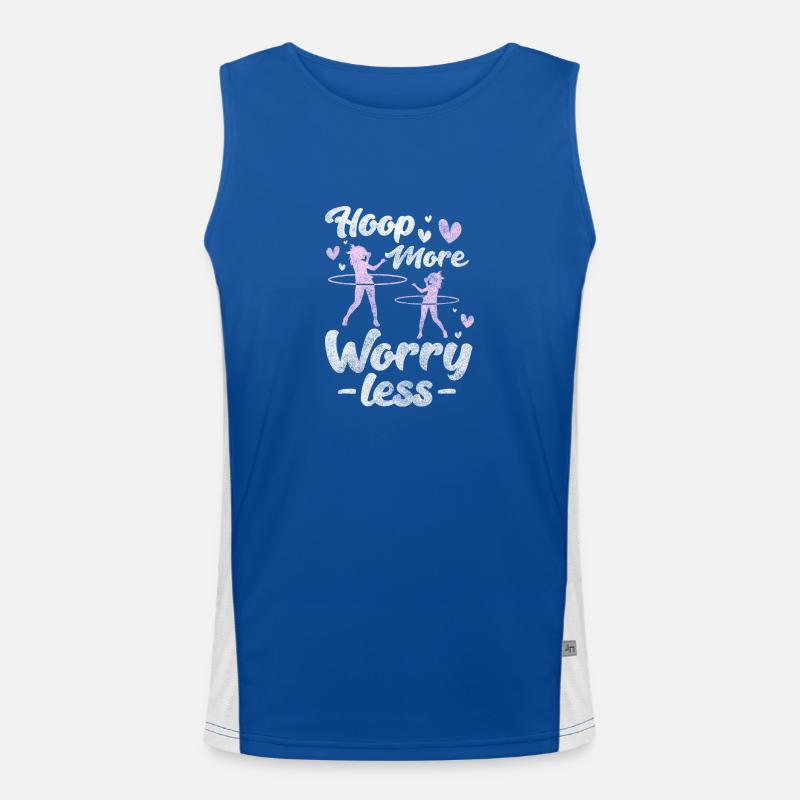 Mature Hula Home Workout Fun Men's Functional Contrast Tank Top 