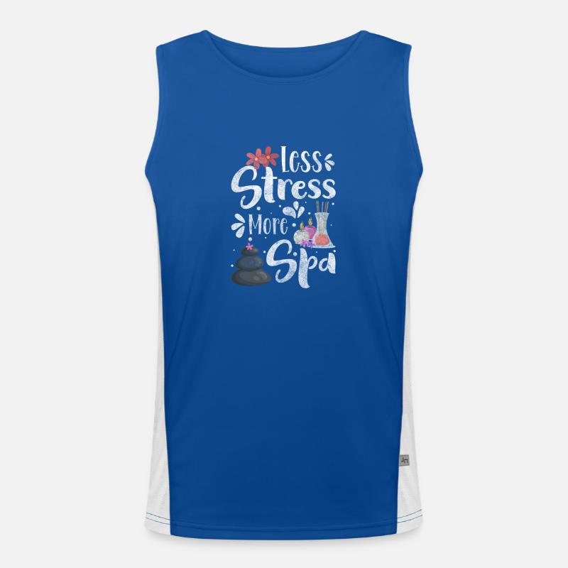 Spa Luxus Funktionelles Kontrast-Tank Top für Männer 