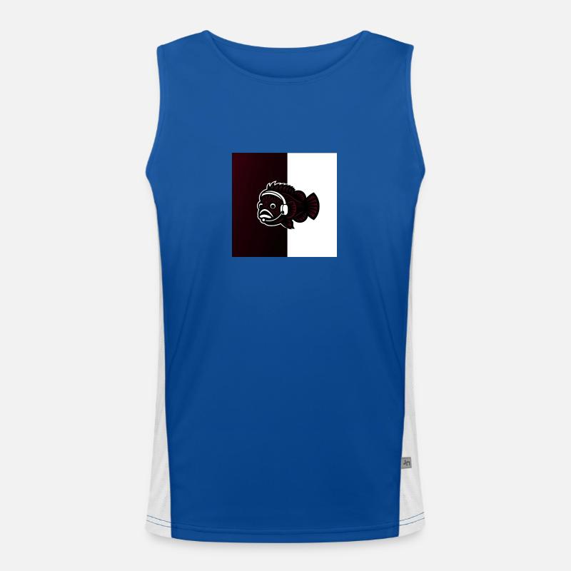 Gaming Fish Funktionelles Kontrast-Tank Top für Männer 