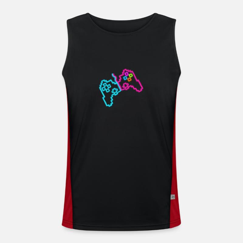 Neon controller Men's Functional Contrast Tank Top 