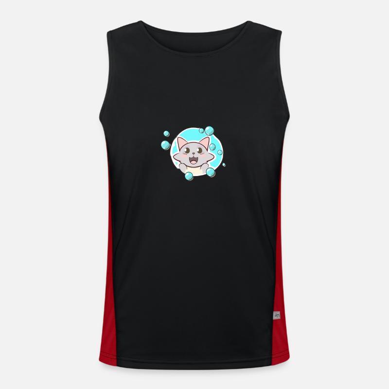 Savon Bubbles Chat Débardeur respirant contrasté Homme 