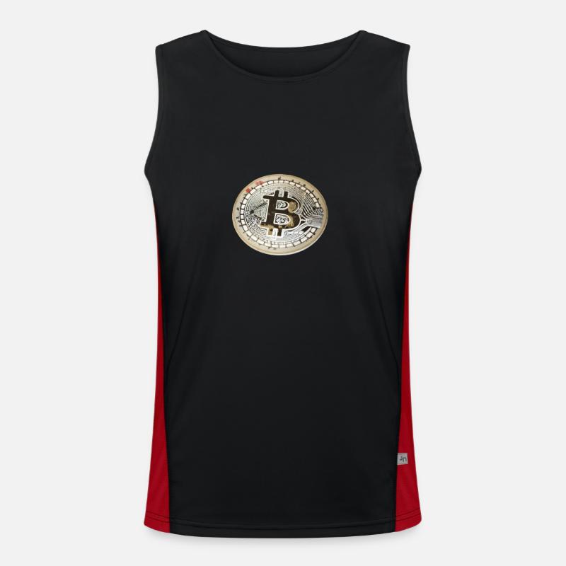 Bitcoin Bild 9 Funktionelles Kontrast-Tank Top für Männer 