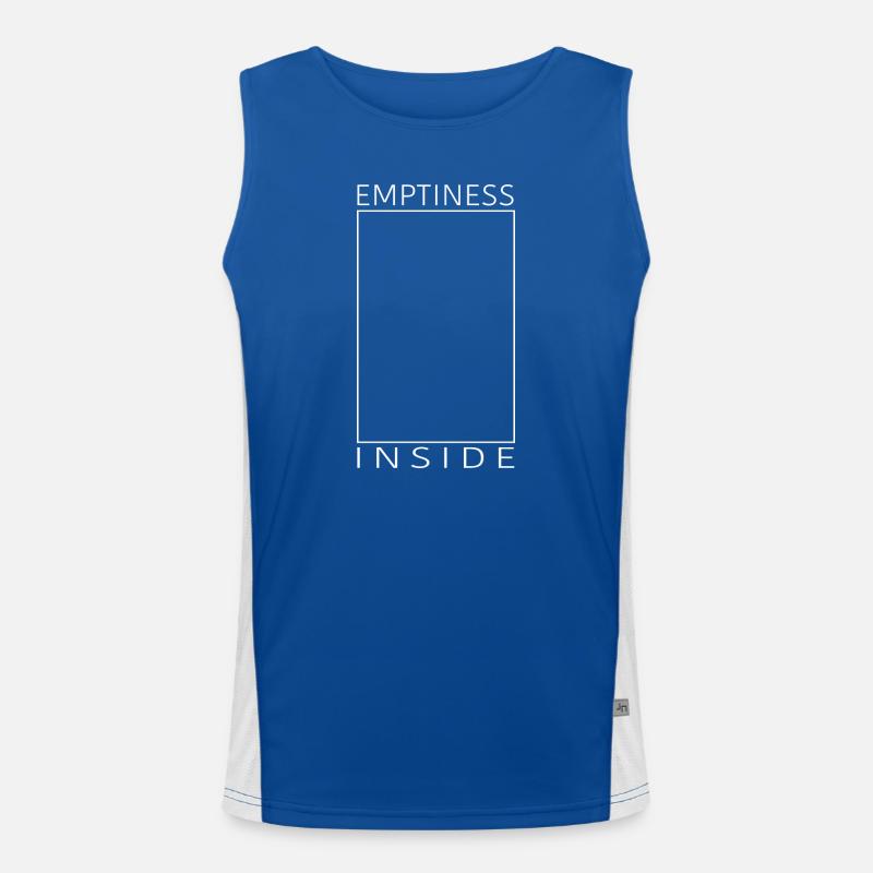 Emptiness inside Funktionelles Kontrast-Tank Top für Männer 