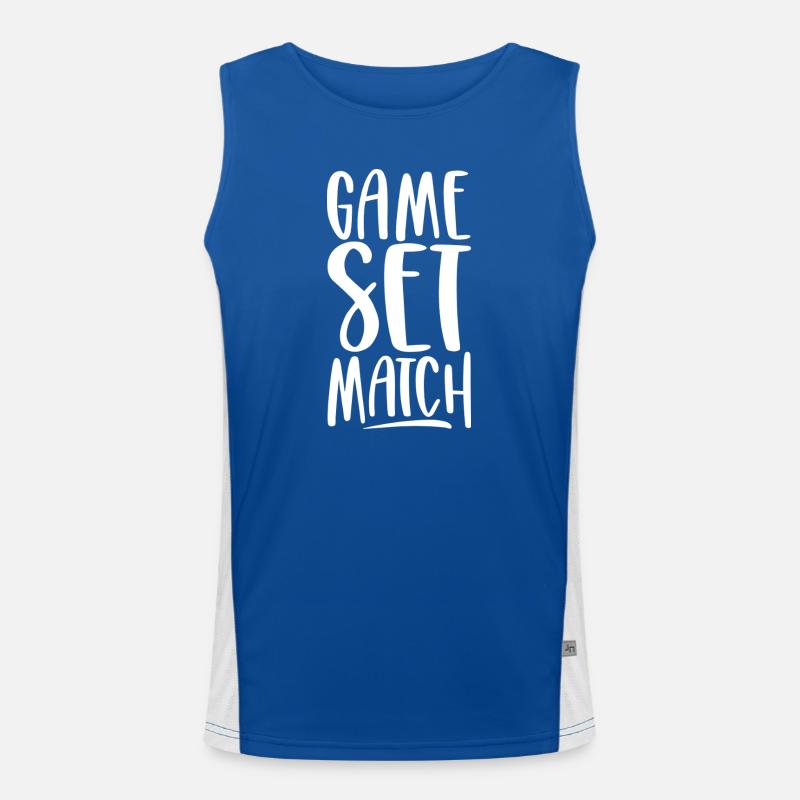 Game Set Match Men's Functional Contrast Tank Top 