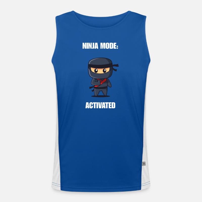Chemise activée par la mode ninja – Diction ninja drôle Débardeur respirant contrasté Homme 