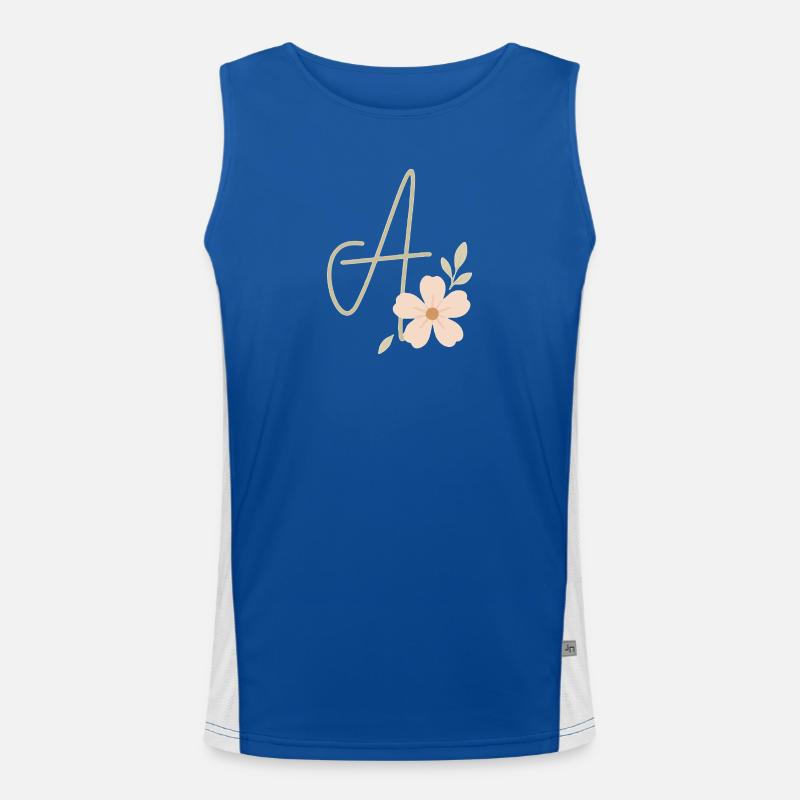 Monogram A Floral Men's Functional Contrast Tank Top 