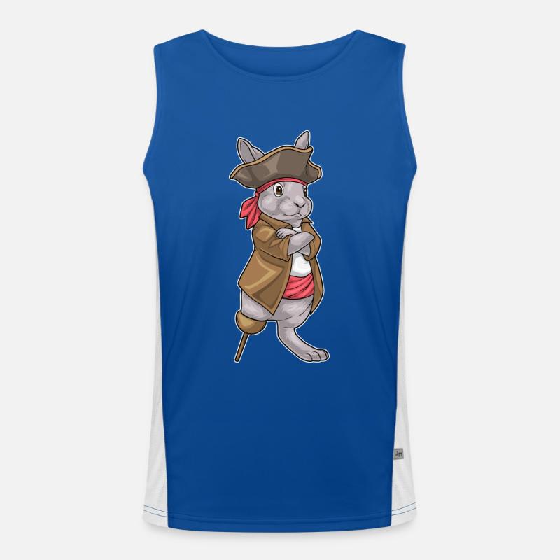 Lapin Pirate Jambe de Bois Débardeur respirant contrasté Homme 