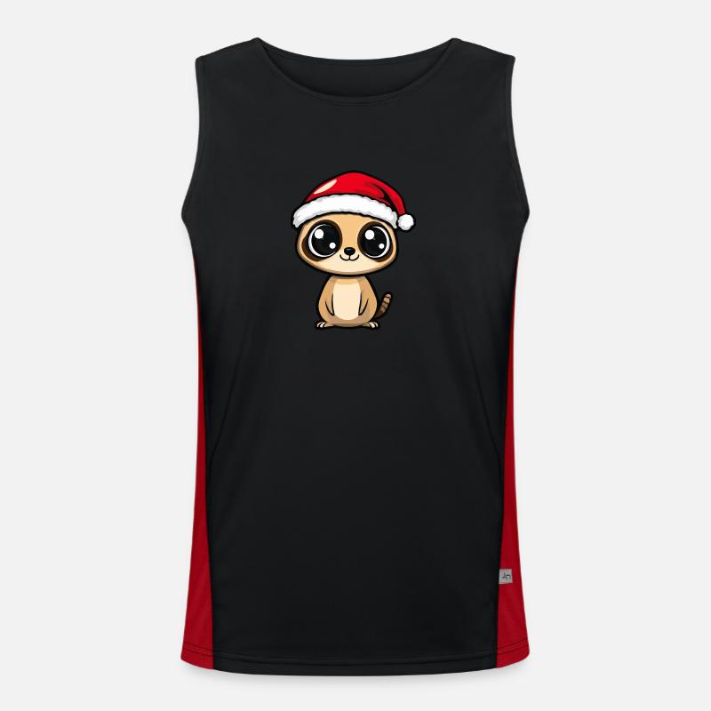 Suricate Noël Mignon Débardeur respirant contrasté Homme 