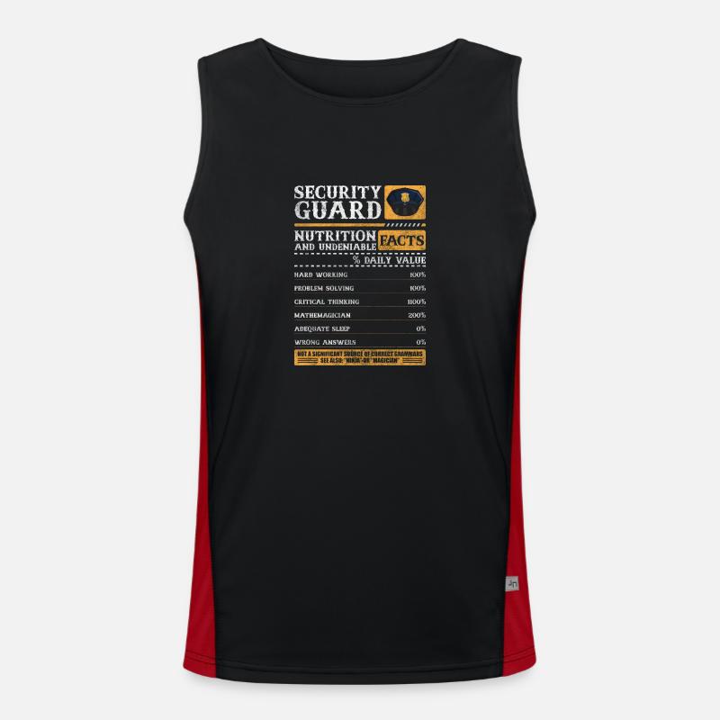 Safety Protection Sarcasm Night Shift Men's Functional Contrast Tank Top 