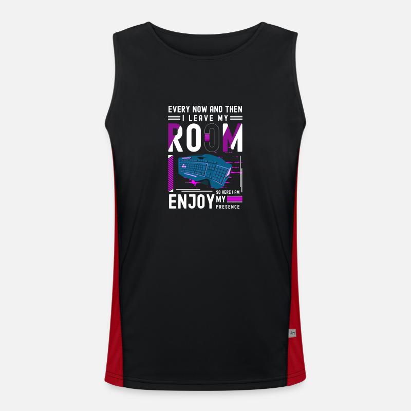 PC E-Sport Gaming Grafik Funktionelles Kontrast-Tank Top für Männer 