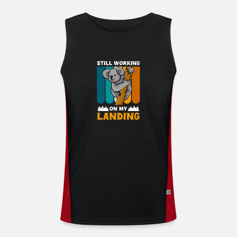 Koala Bär Bär Beuteltier Funktionelles Kontrast-Tank Top für Männer 