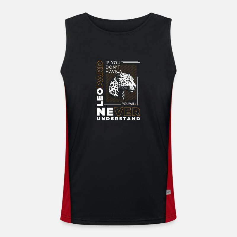 Afrika Gepard Raubtier Funktionelles Kontrast-Tank Top für Männer 