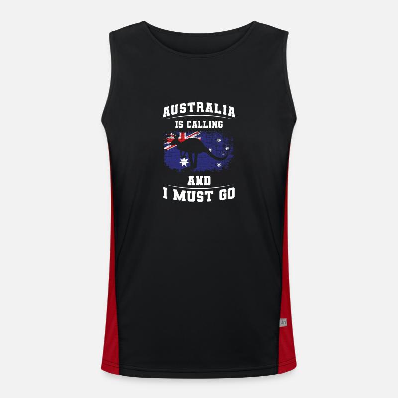 Outback Kangaroo Metropolis Men's Functional Contrast Tank Top 