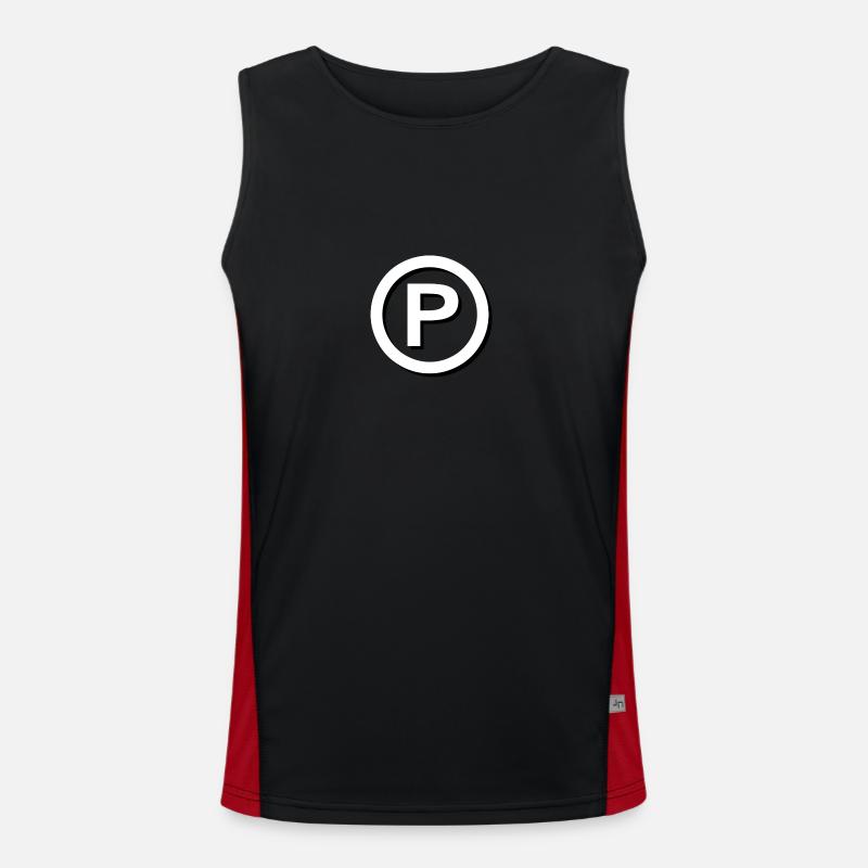 Phono Domains Funktionelles Kontrast-Tank Top für Männer 