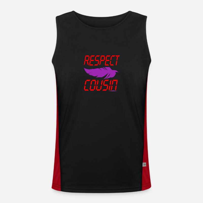 Respect Cousin Men's Functional Contrast Tank Top 