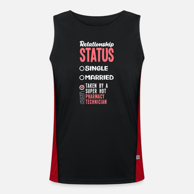 Pharmacist Pharmaceutical Technical - Men's Functional Contrast Tank Top - black/red