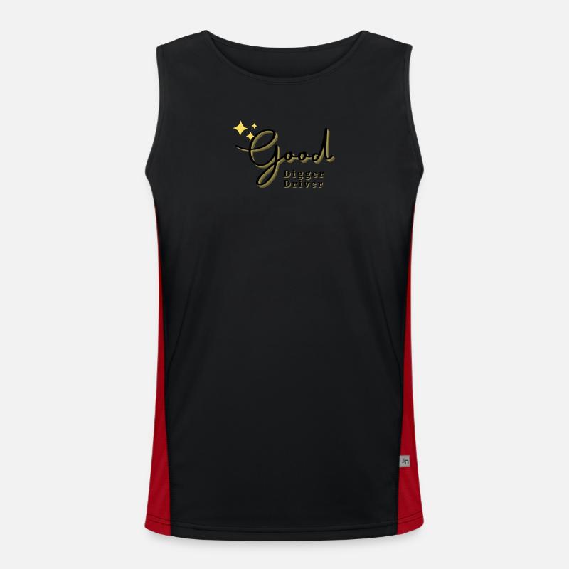 Good Digger driver/Baggerfahrer Funktionelles Kontrast-Tank Top für Männer 