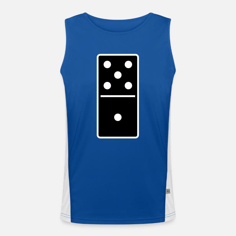 DOMINO STONE 5: 1 - COULEUR VARIABLE - CONCEPTION DE VECTEUR! Débardeur respirant contrasté Homme 