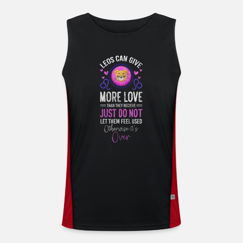Horoskop Astrologie August Stern Funktionelles Kontrast-Tank Top für Männer 
