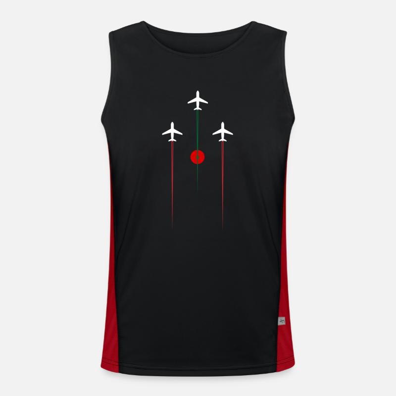 Morocco Airlines Men's Functional Contrast Tank Top 