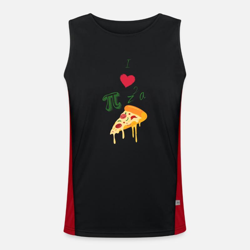 J’adore la pizza (et les maths) Débardeur respirant contrasté Homme 