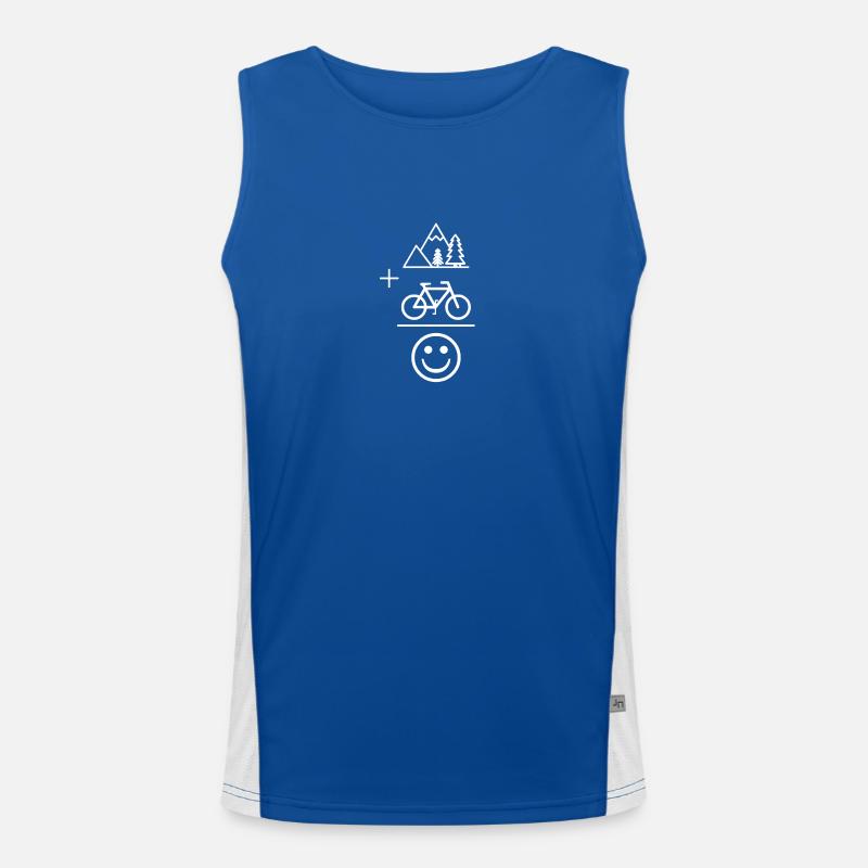 VTT VTT Downhill Biker cadeau Débardeur respirant contrasté Homme 
