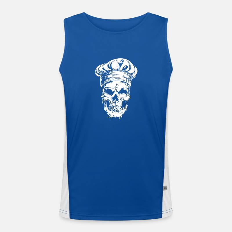 Koch Skull Chef Débardeur respirant contrasté Homme 