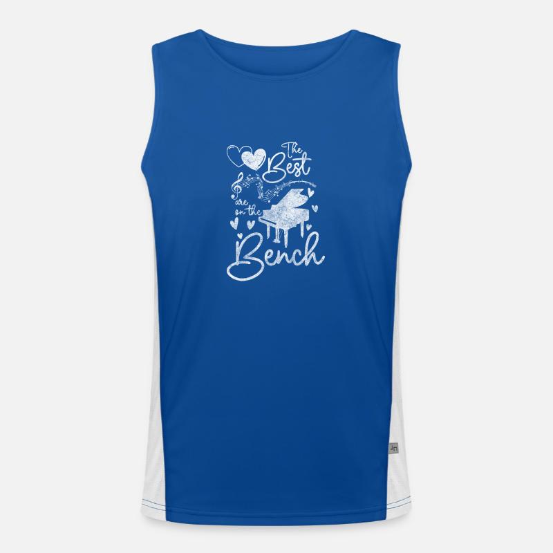 Piano Composing Melody Orchestra Men's Functional Contrast Tank Top 