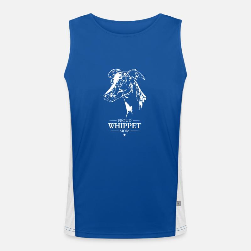 Whippet Mom Hunde Windhund Windhunde Wilsigns Funktionelles Kontrast-Tank Top für Männer 