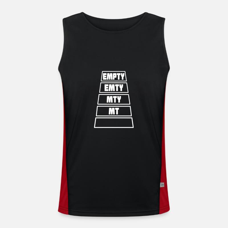 empty komplett leer Funktionelles Kontrast-Tank Top für Männer 