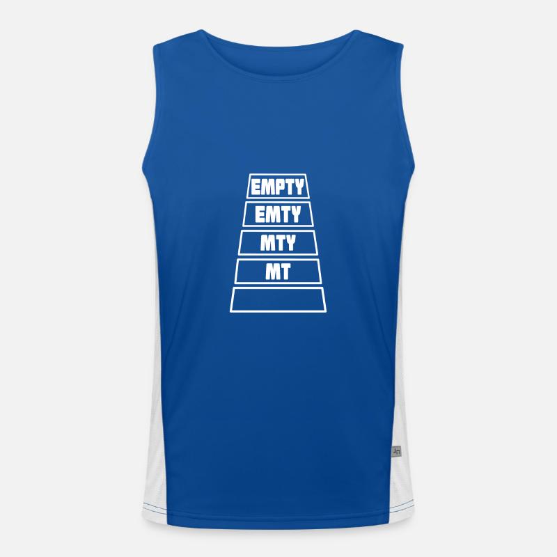 empty komplett leer Funktionelles Kontrast-Tank Top für Männer 