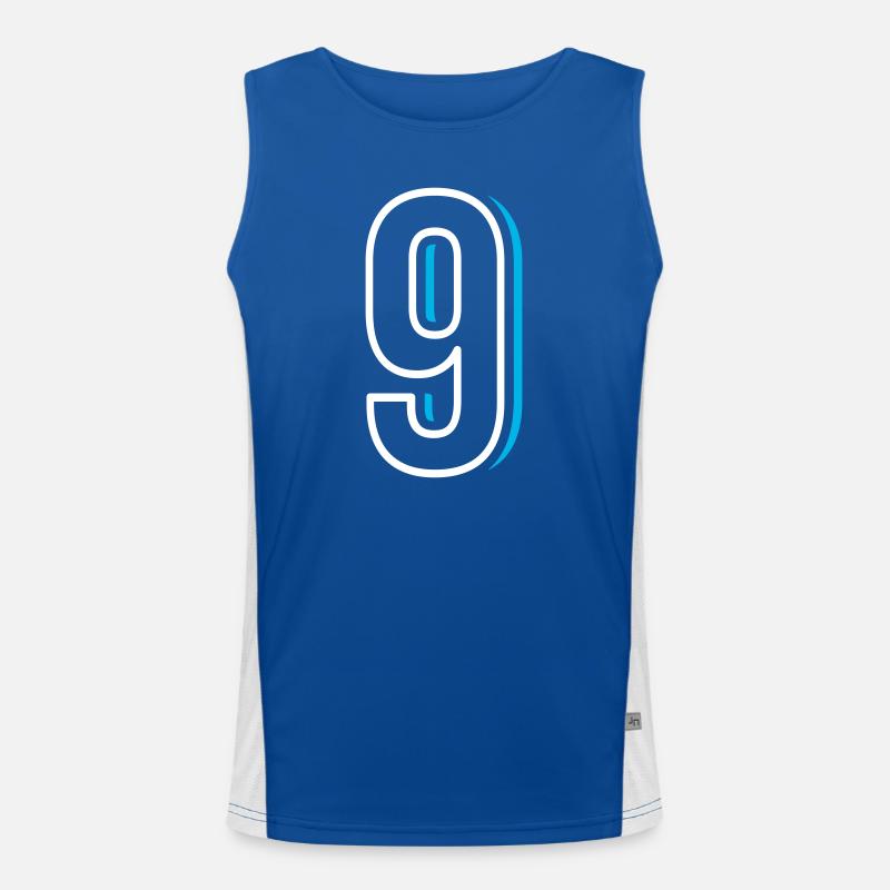 Number 9 - Nine Men's Functional Contrast Tank Top 