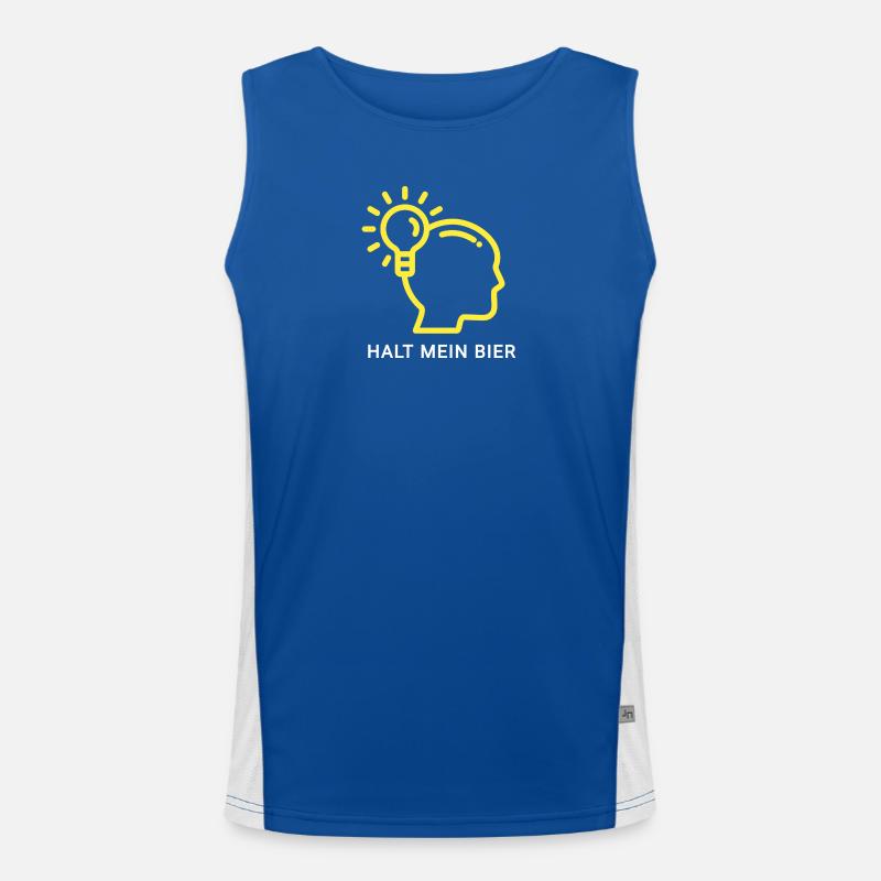 Innovatives Denk-Design mit Lichtsymbol Funktionelles Kontrast-Tank Top für Männer 