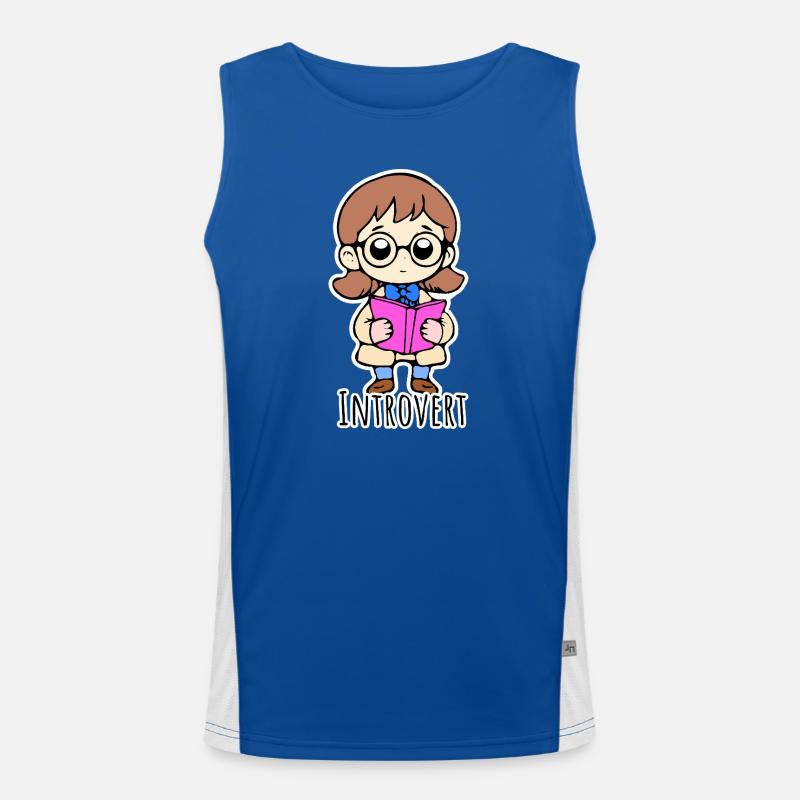I'm rather reserved and introverted Men's Functional Contrast Tank Top 