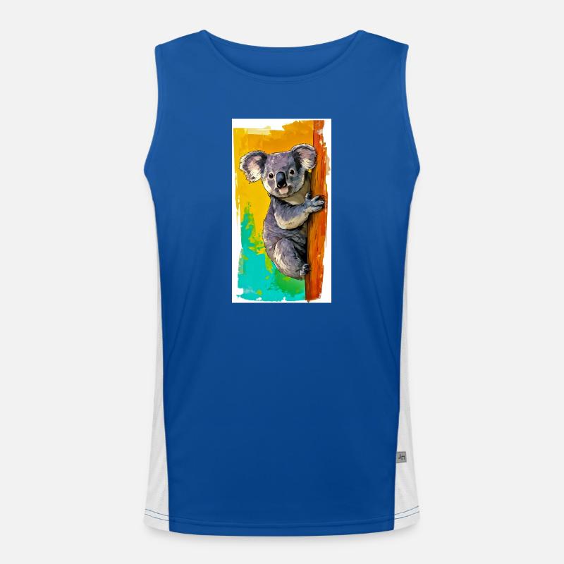 Koala Funktionelles Kontrast-Tank Top für Männer 
