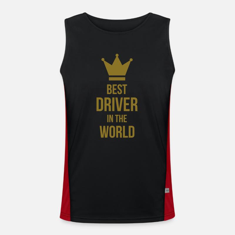 Rennfahrer / Pilot / Auto / Luftfahrt / Luft Funktionelles Kontrast-Tank Top für Männer 