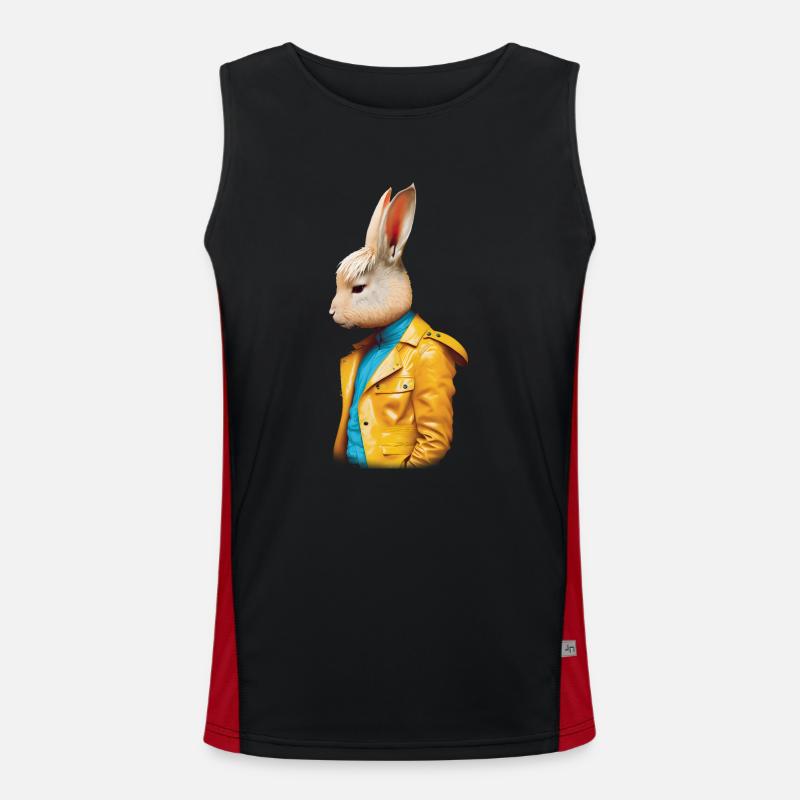 Herr Rabbit Funktionelles Kontrast-Tank Top für Männer 