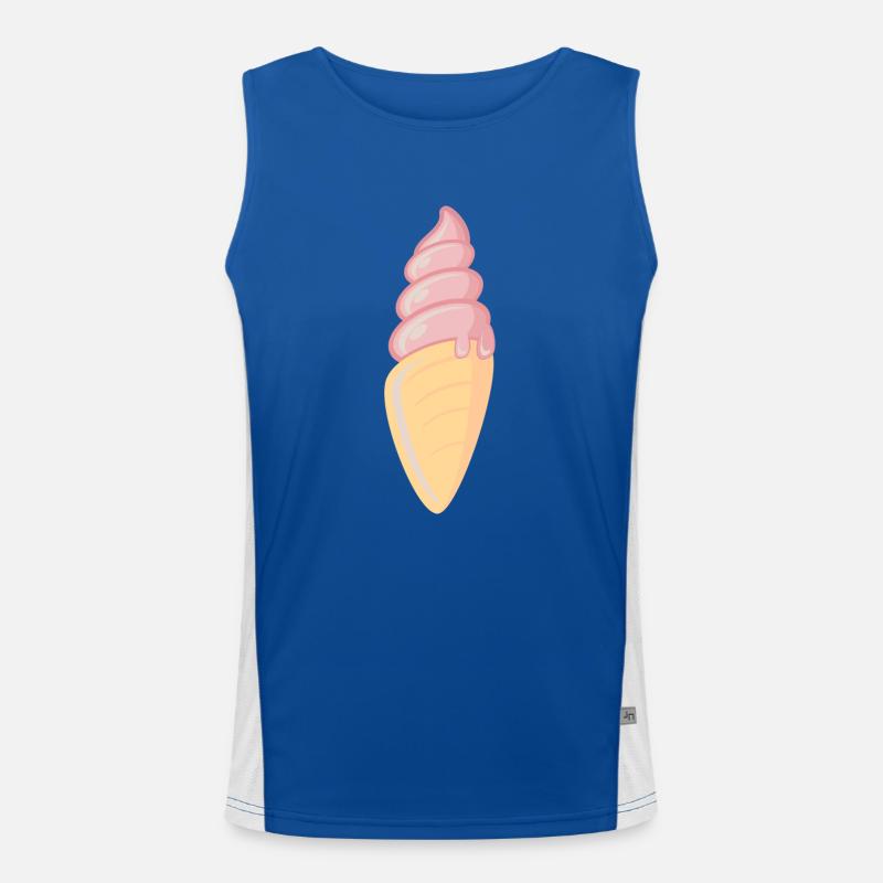 Ice Cream / Eiscreme / Softeis Funktionelles Kontrast-Tank Top für Männer 