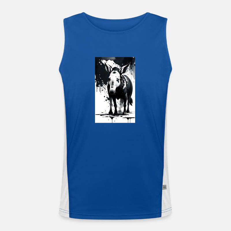 Cute Aardvark Men's Functional Contrast Tank Top 