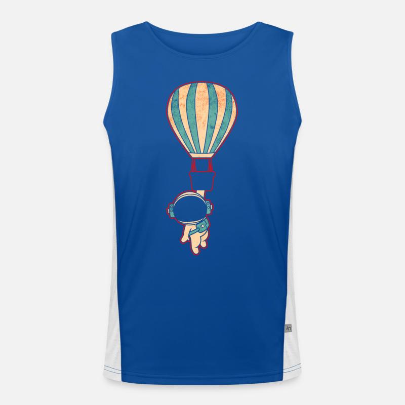 Astronaut Raumfahrt Funktionelles Kontrast-Tank Top für Männer 