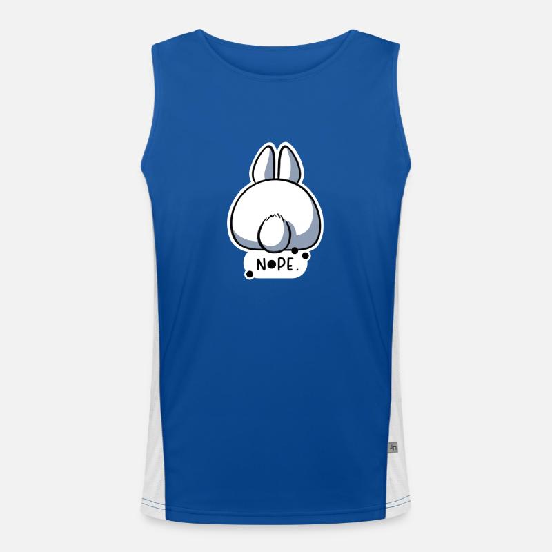 Nope Funktionelles Kontrast-Tank Top für Männer 