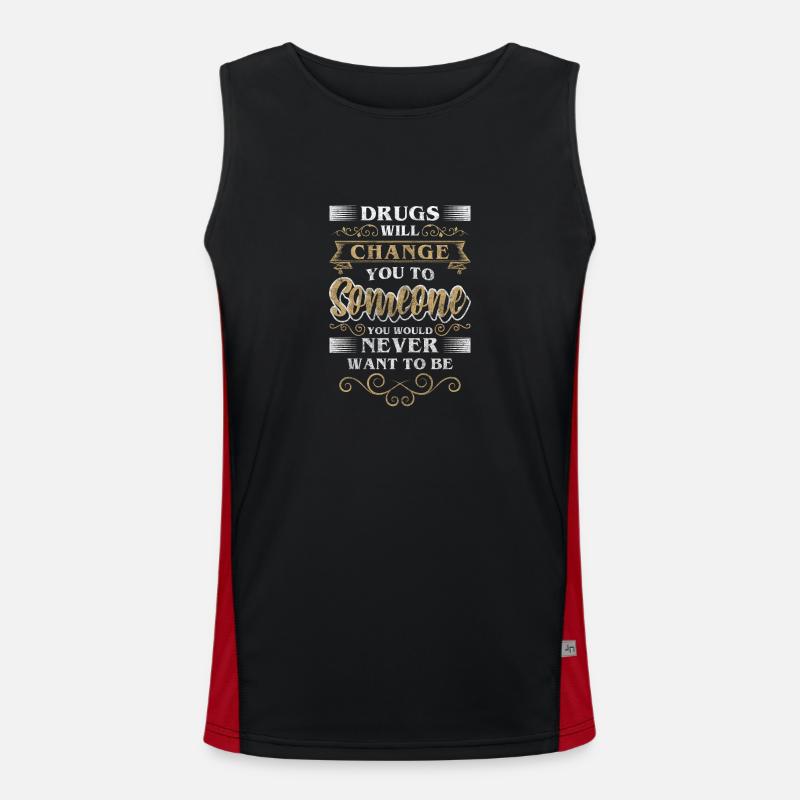 Withdrawal Dependent Clean Marijuana Men's Functional Contrast Tank Top 