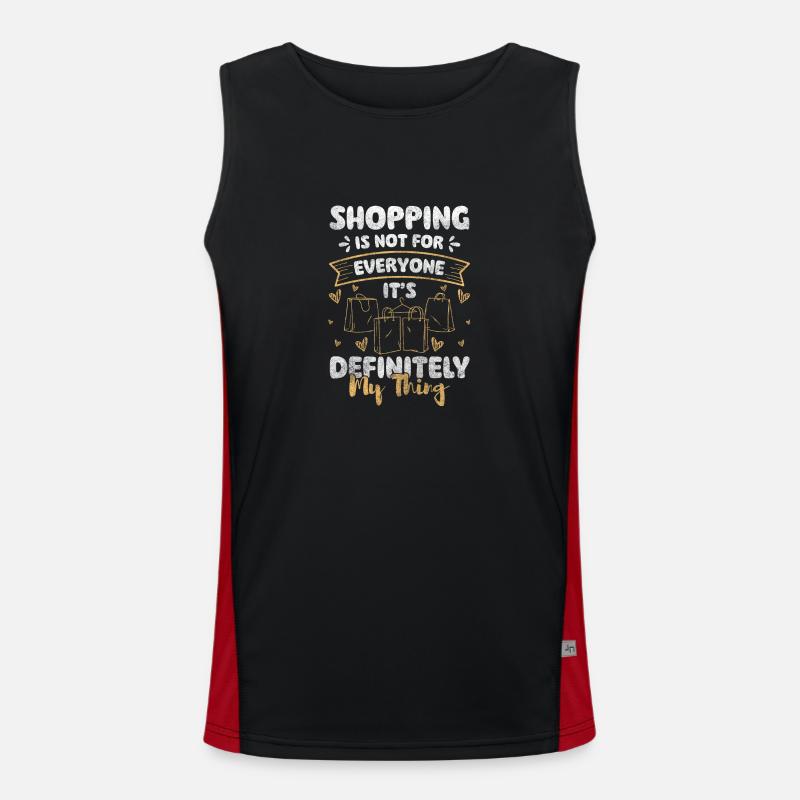 Einkauf Shop Sucht Einkaufszentrum Funktionelles Kontrast-Tank Top für Männer 