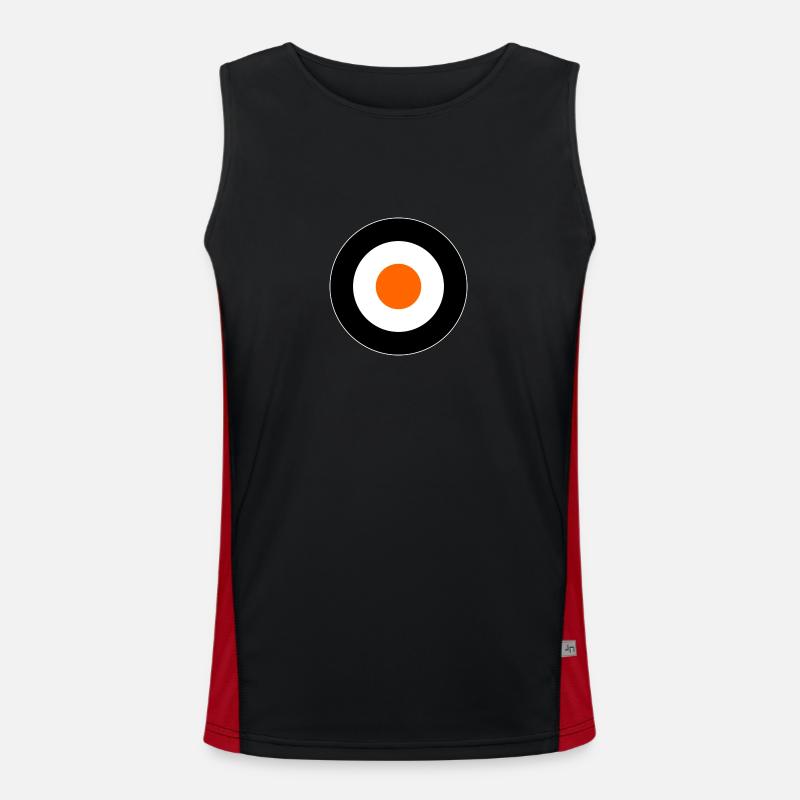 Orange Times Mod Target DigitalDirekt Débardeur respirant contrasté Homme 