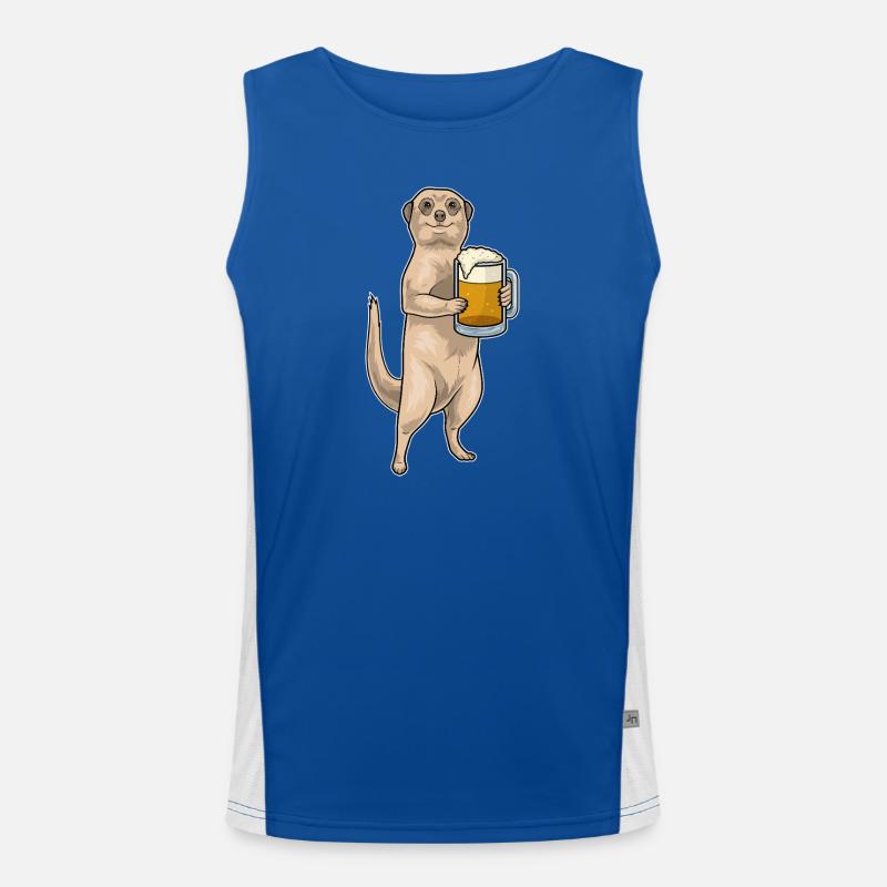 Bière de suricate Débardeur respirant contrasté Homme 