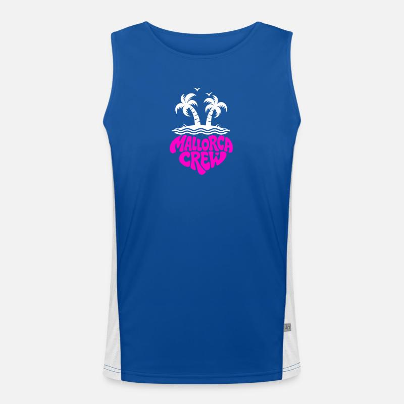 Équipe de Majorque Palm Island Vibe Débardeur respirant contrasté Homme 